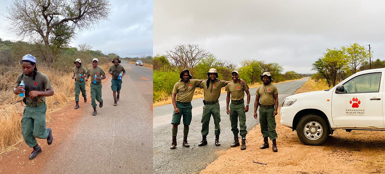 Soutpansberg rangers in uniform running the 21km ranger challenge