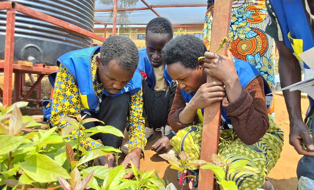 Local communities in Rugezi Marsh, Rwanda — living alongside vital wetlands conserved with support from EWT legacy gifts.