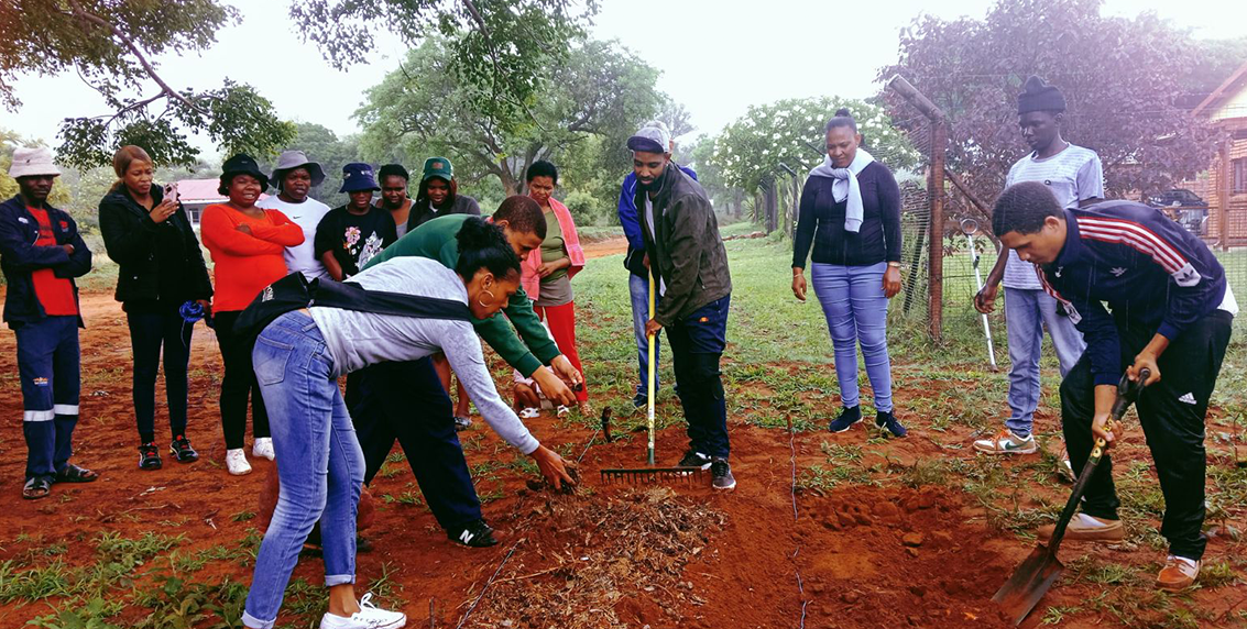 community members practising sustainable conservation-compatible agriculture
