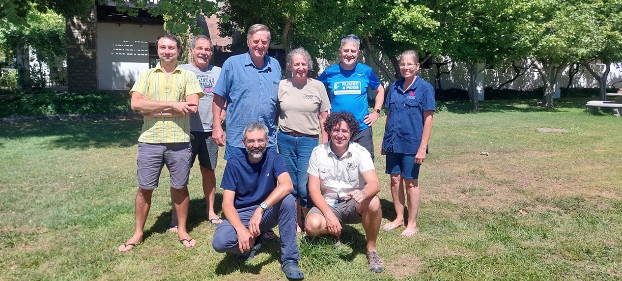international research team ringing kestrels in Northern Cape