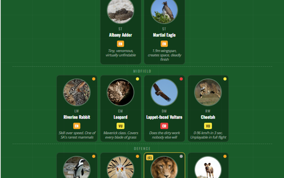 South Africa’s Threatened Species XI: A World Cup Starting Lineup You Can’t Afford to Lose