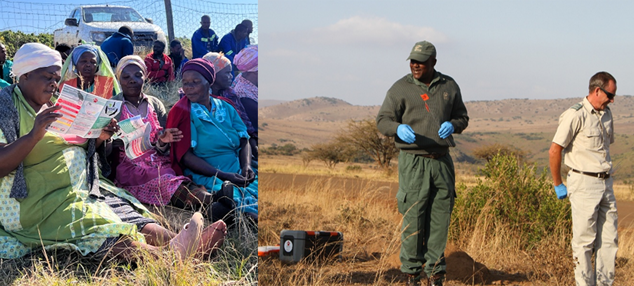 Community members working together to protect Afrian Vultures